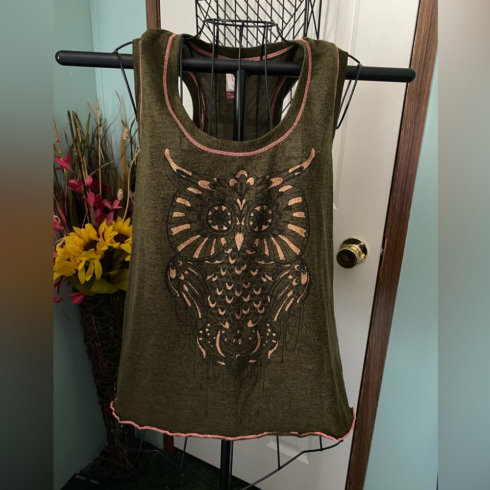 JUNIOR GOTH OWL HACCI GRAPHIC TANK